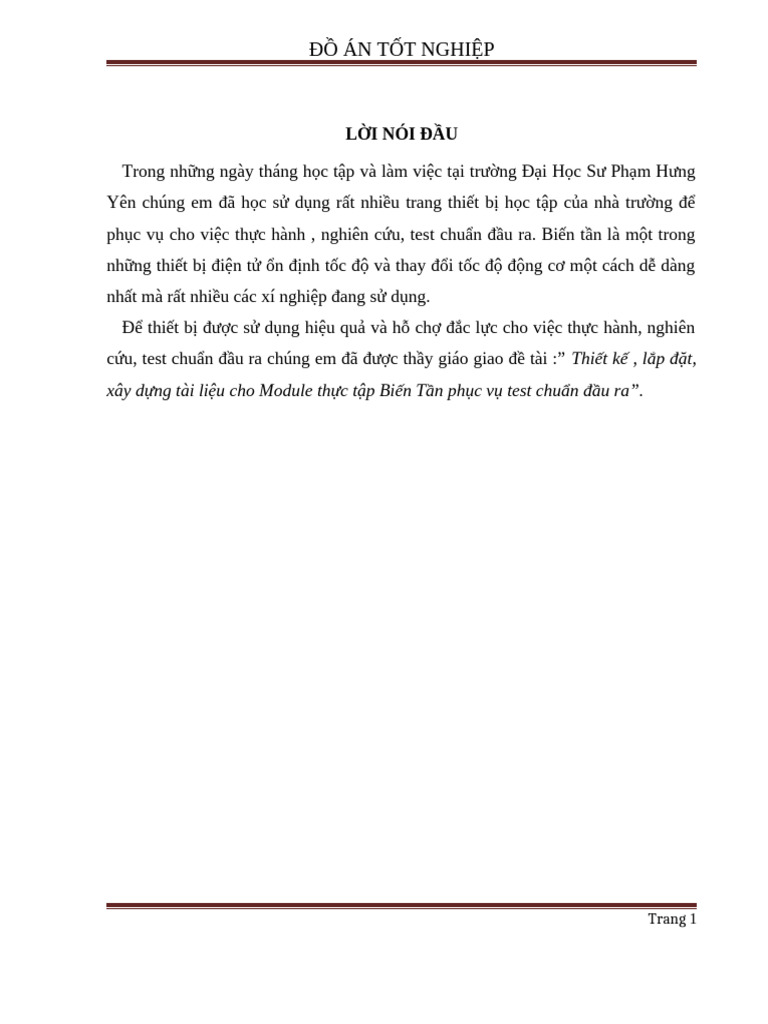 Ly Thuyet Do An TN | PDF