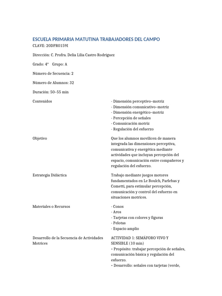 Secuencia EDIM 4° | PDF | Cognición