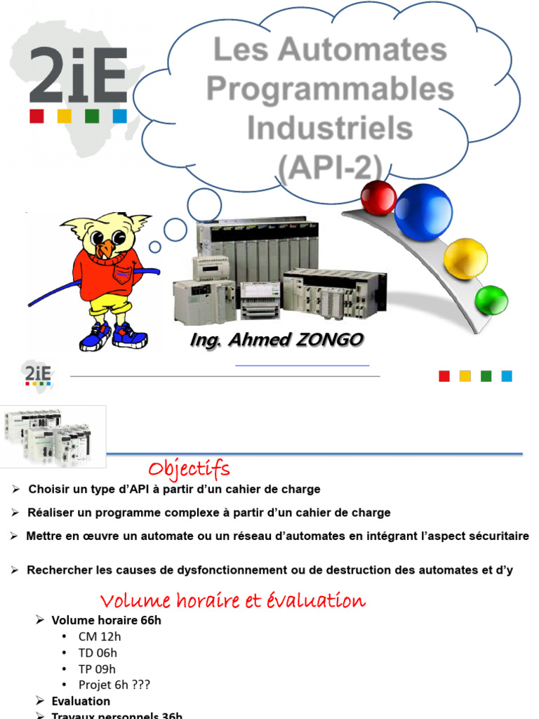 Automates Programmables Industriels (API) | PDF | Automate programmable ...