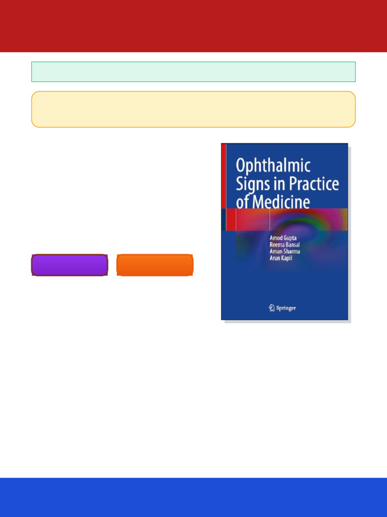 Ophthalmic Signs in Practice of Medicine (Feb 14, 2024) - (9819979226 ...