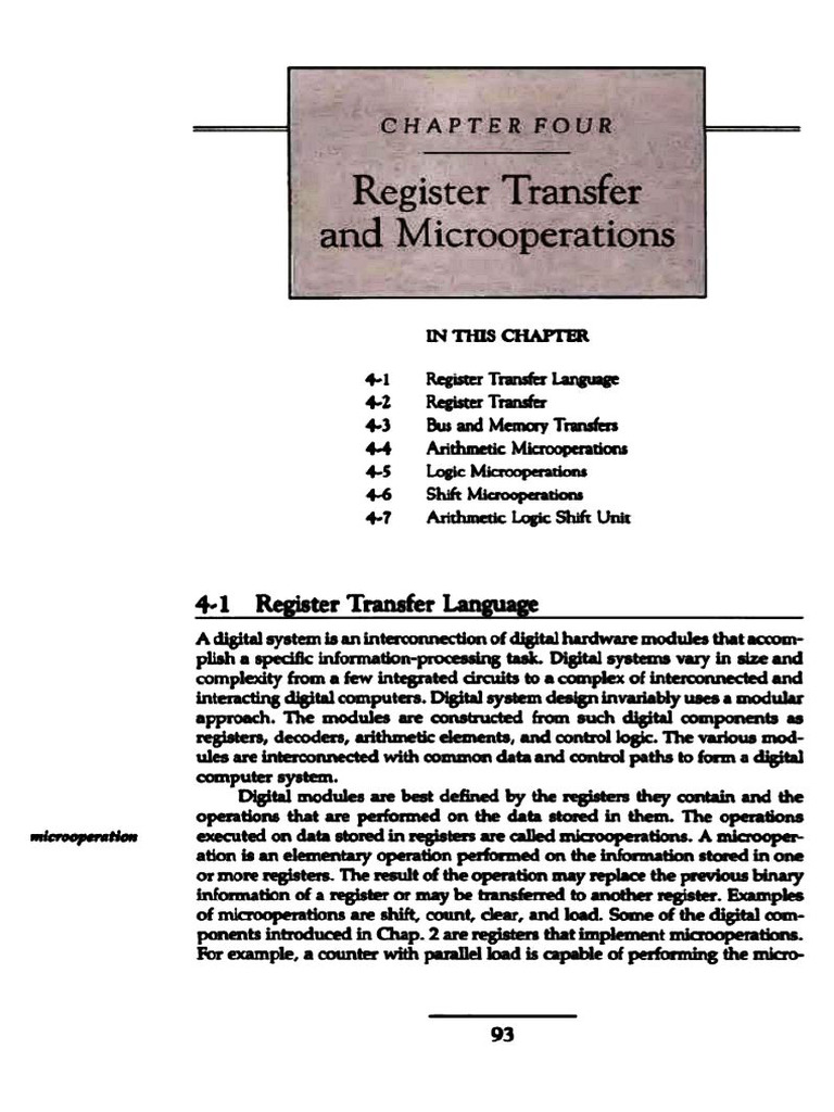 Register Transfer Language | PDF