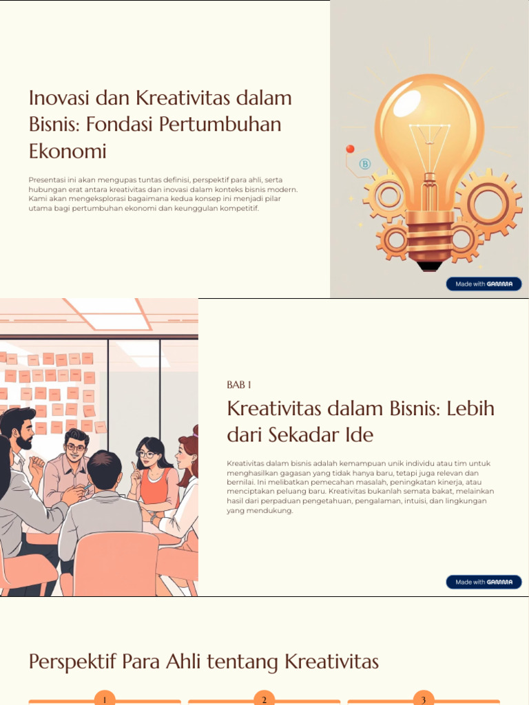 Kreativitas dan Inovasi untuk Bisnis | PDF