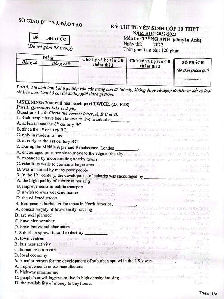 FILE - 20220703 - 215437 - de Va Dap An Anh Chuyen 2022 | PDF