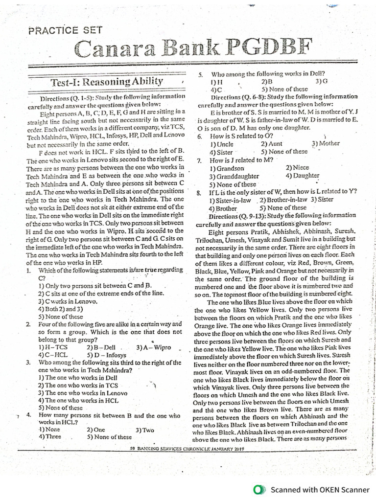 Banking Previous Year Question | PDF