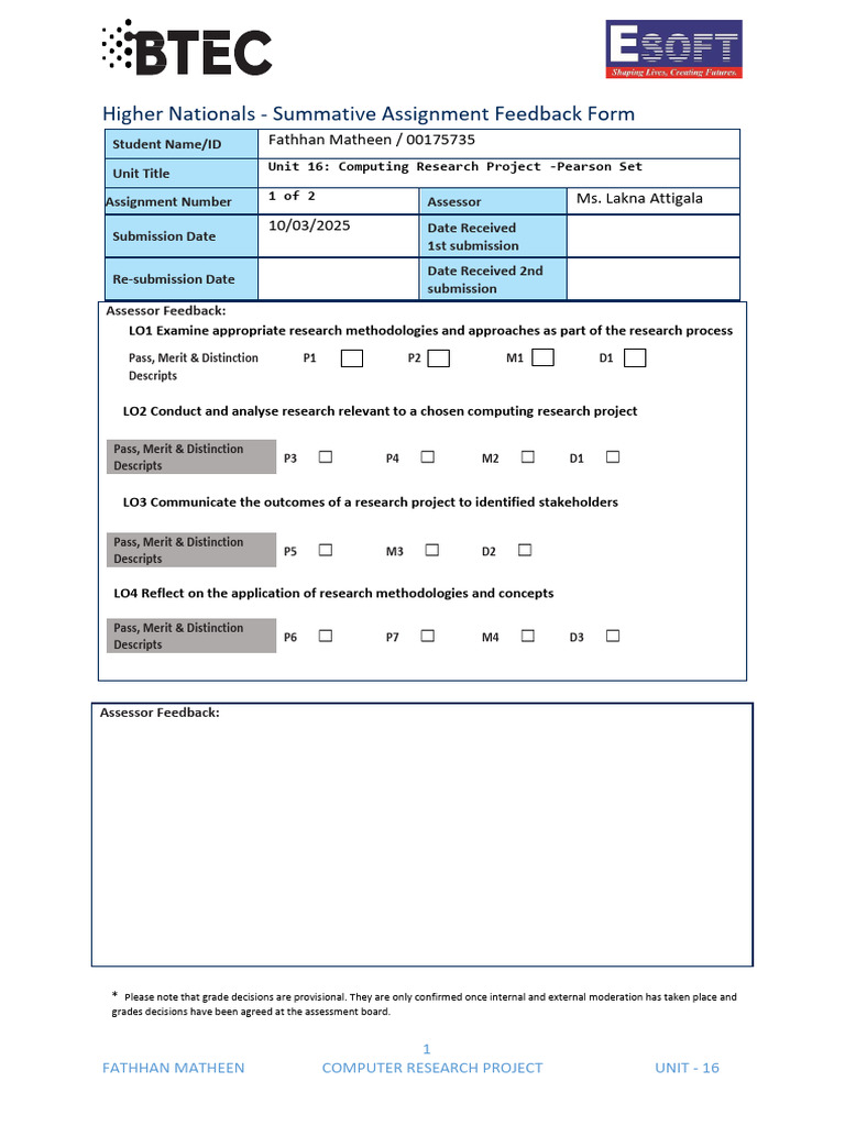 Computing Research Project Proposal | PDF | Artificial Intelligence ...
