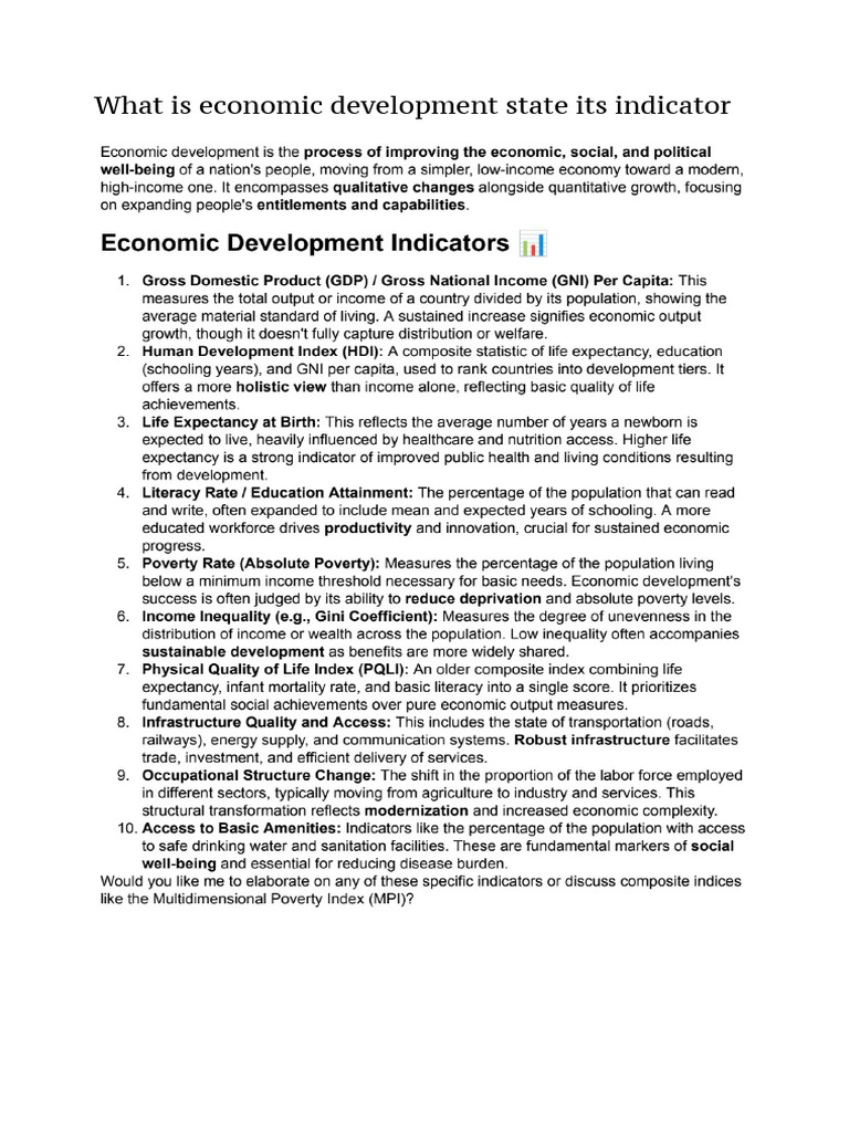 Key Aspects of Indian Economic Development | PDF