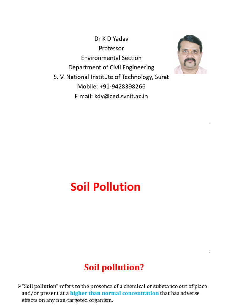 Soil Pollution | PDF | Water Pollution | Soil