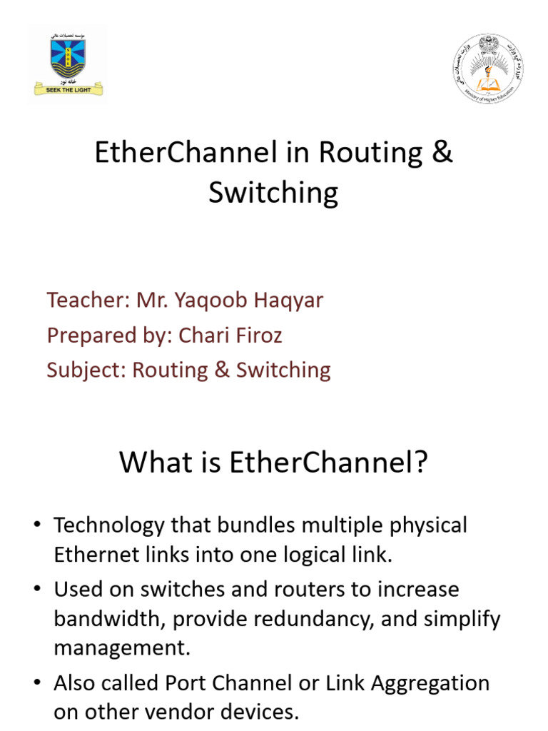 Understanding EtherChannel in Networking | PDF | Communications ...