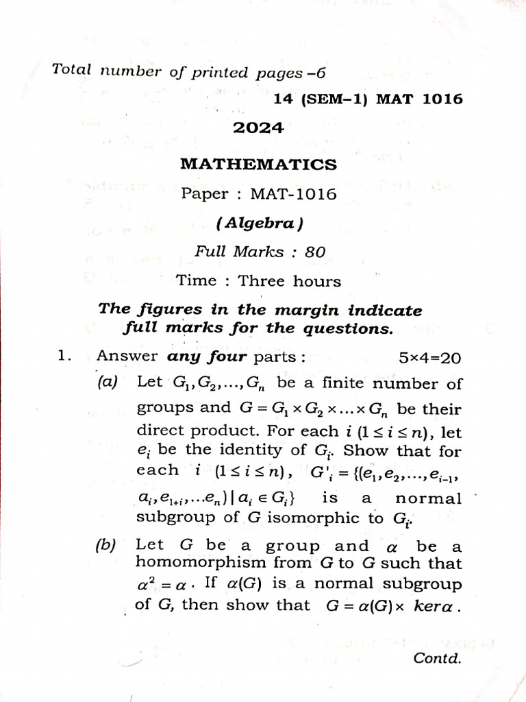 2024-All Question Paper | PDF