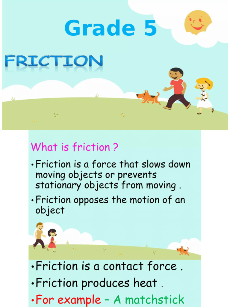 Science 5 Friction | PDF