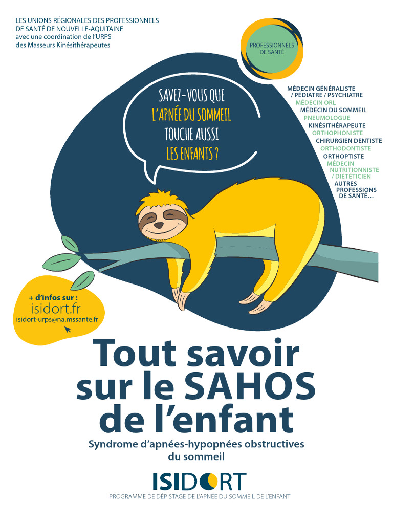 Dépistage du SAHOS chez l'enfant | PDF | Syndrome d'apnées du sommeil ...