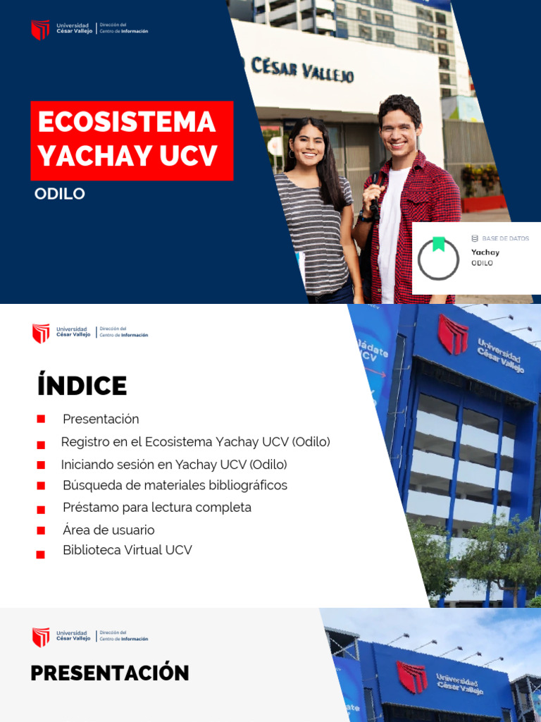 Guía de Uso de Yachay UCV Odilo | PDF | Información | Botón (Computación)