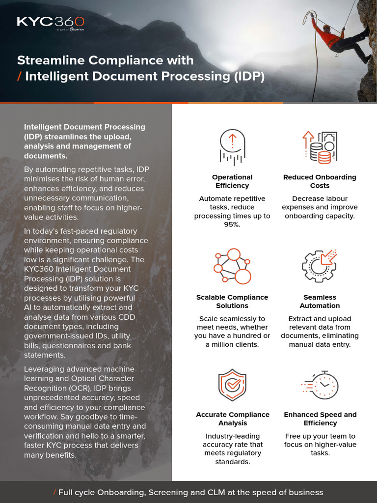 Streamline KYC with Intelligent Document Processing | PDF | Automation ...
