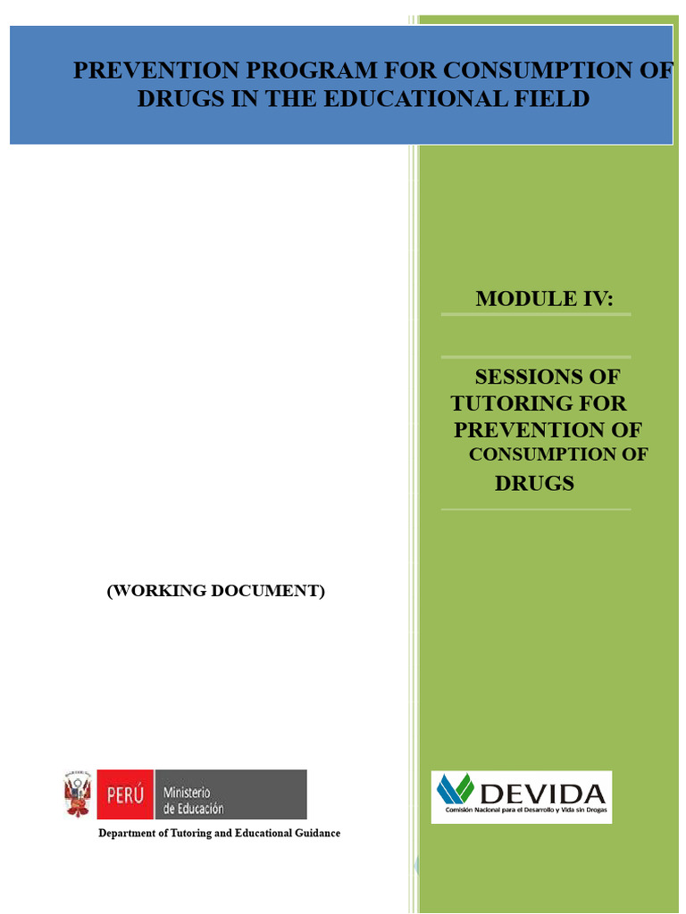Drug Prevention Tutoring Program Guide | PDF | Substance Abuse | Behavior