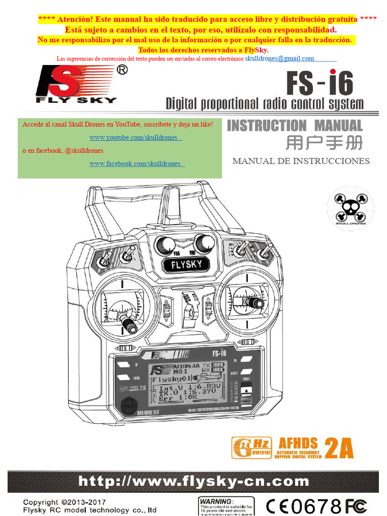 Tbest télécommande FS-i6X Transmetteur Flysky FS-i6X 2,4 GHz 10CH AFHDS Tbest télécommande FS-i6X Transmetteur Flysky FS-i6X 2,4 GHz 10CH AFHDS