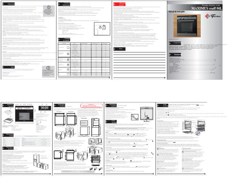Fischer Electric Oven Warranty Guide | PDF | Electrical Connector ...