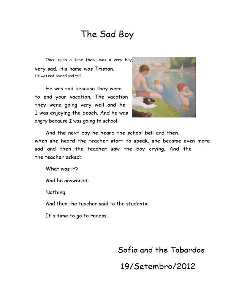 2012-09-19 Text - The Sad Boy | PDF