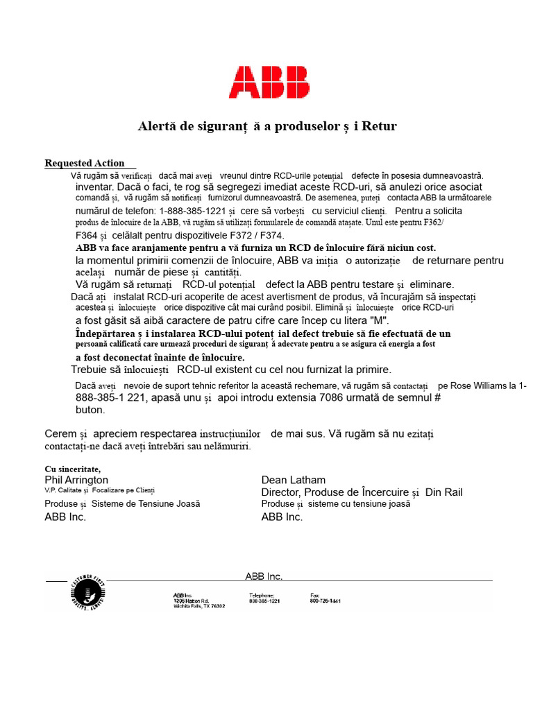 Recall Abb | PDF