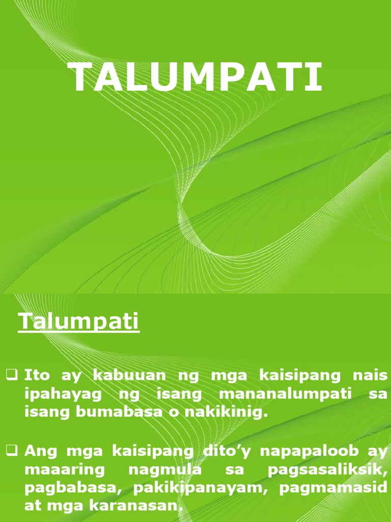 Talumpati | PDF