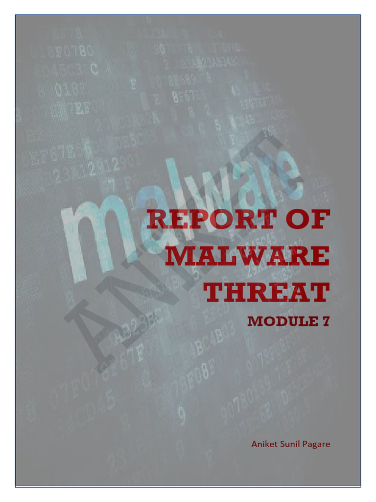 Malware Threat Report and Analysis Guide | PDF | Malware | Computer Virus