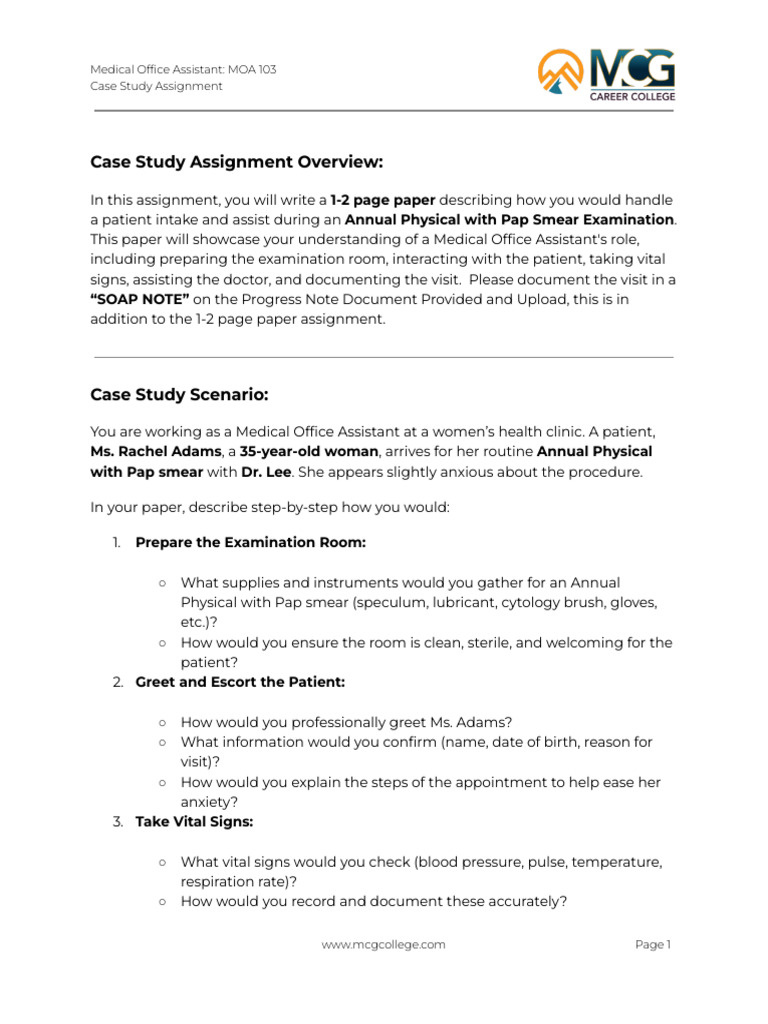 Patient Intake for Annual Physical Exam | PDF | Health Sciences ...