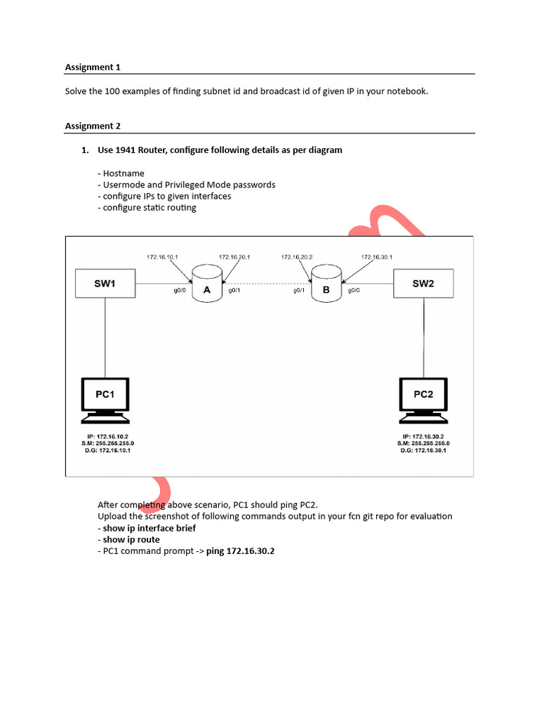 Assignment 1 & 2 | PDF