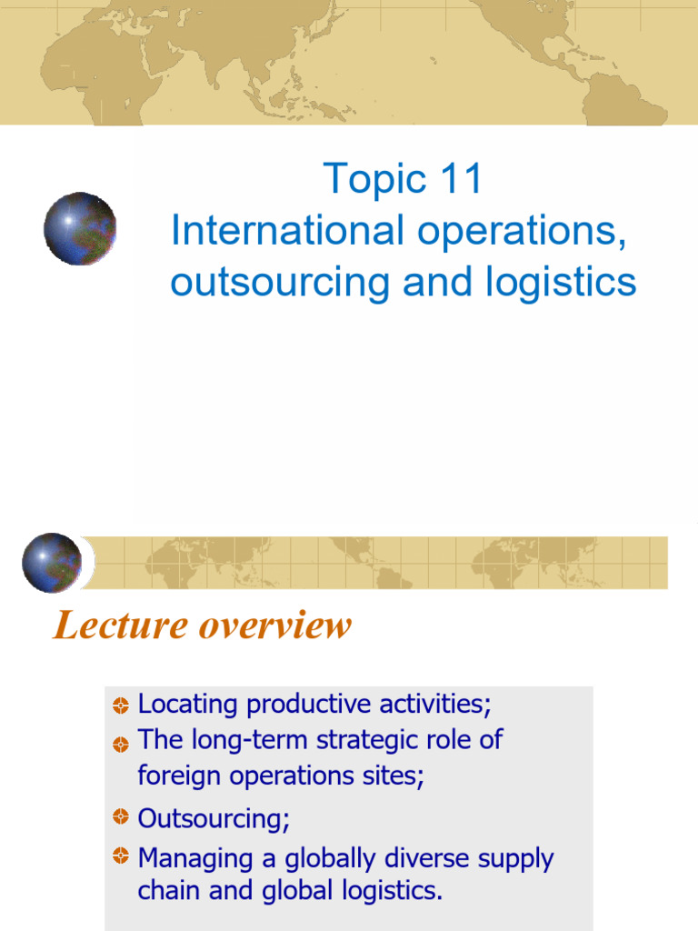 Global Operations and Supply Chain Strategy | PDF | Supply Chain | Lean ...