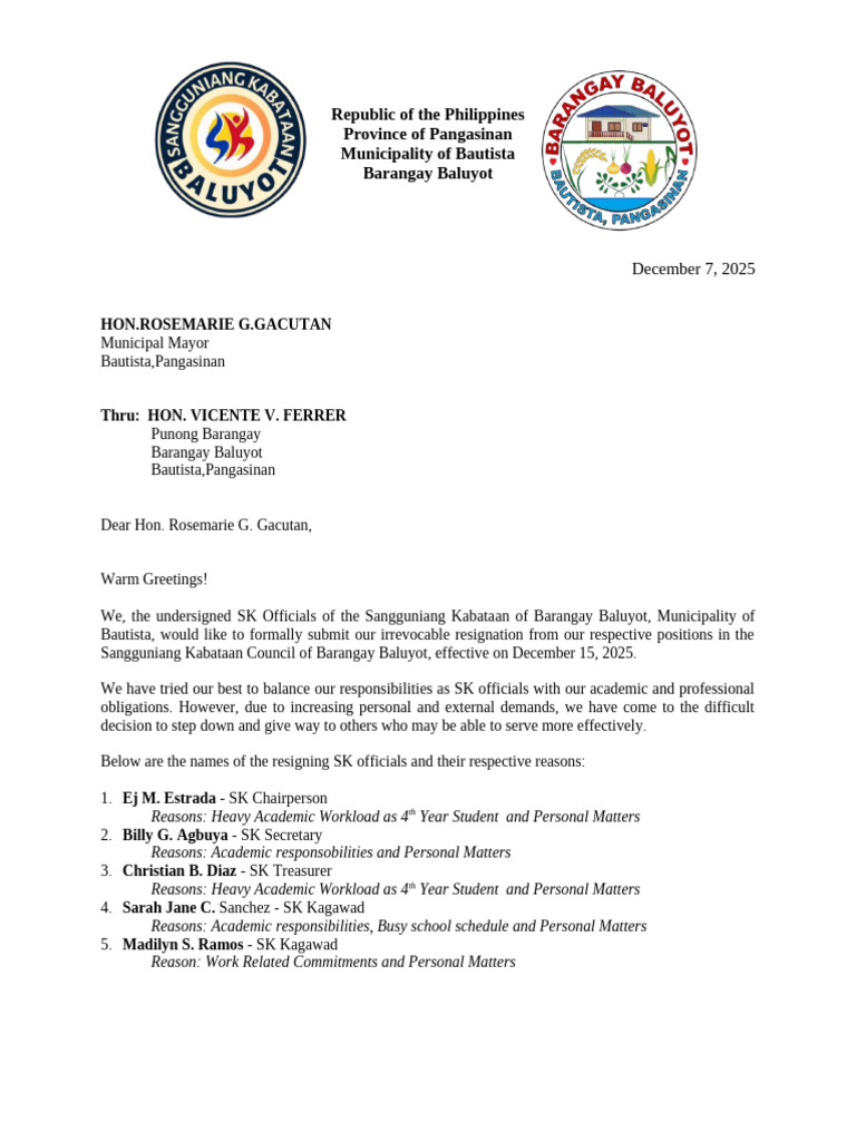 RESIGNATION-LETTER | PDF