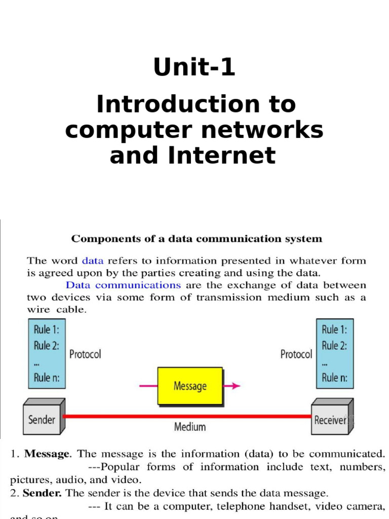 Chapter 1 Introduction To Computer Networks and Internet | PDF
