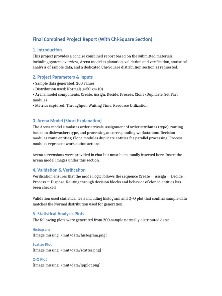 Final Project Report: Chi-Square Analysis | PDF | Chi Squared ...