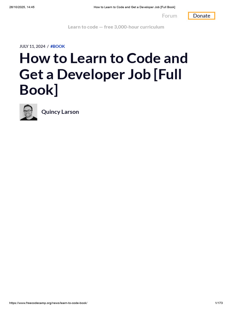 Learn to Code: Free Developer Guide | PDF | Hacker Culture | Computer ...