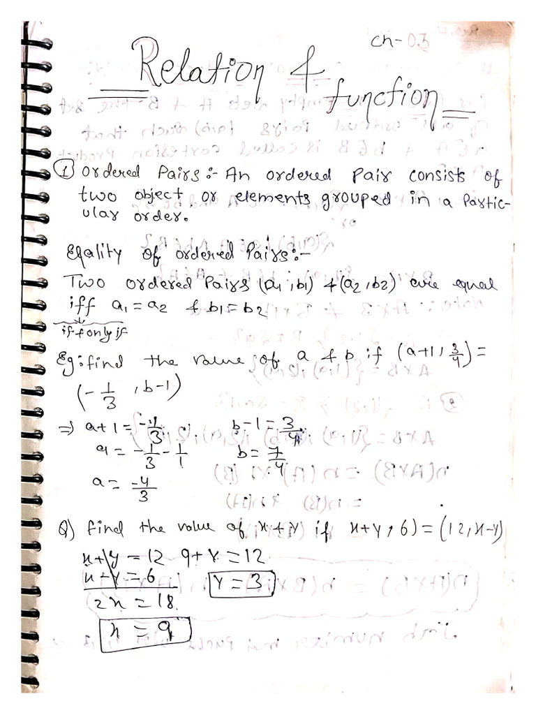 Relation and Function | PDF