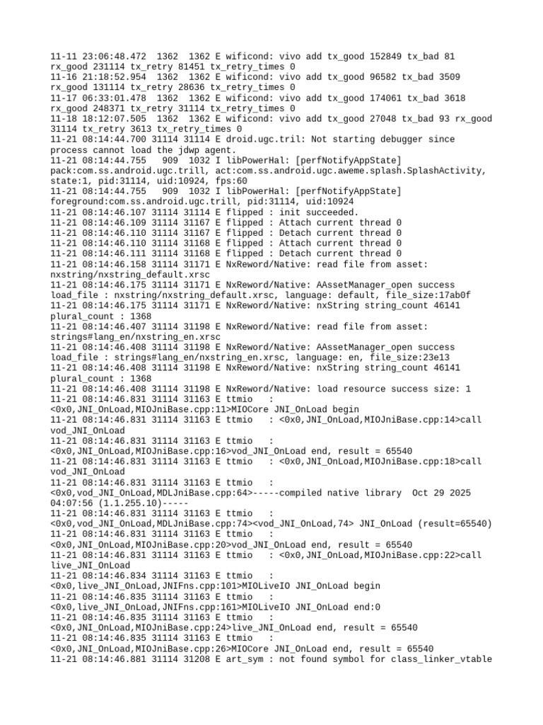 Log | PDF | Operating System Technology | System Software
