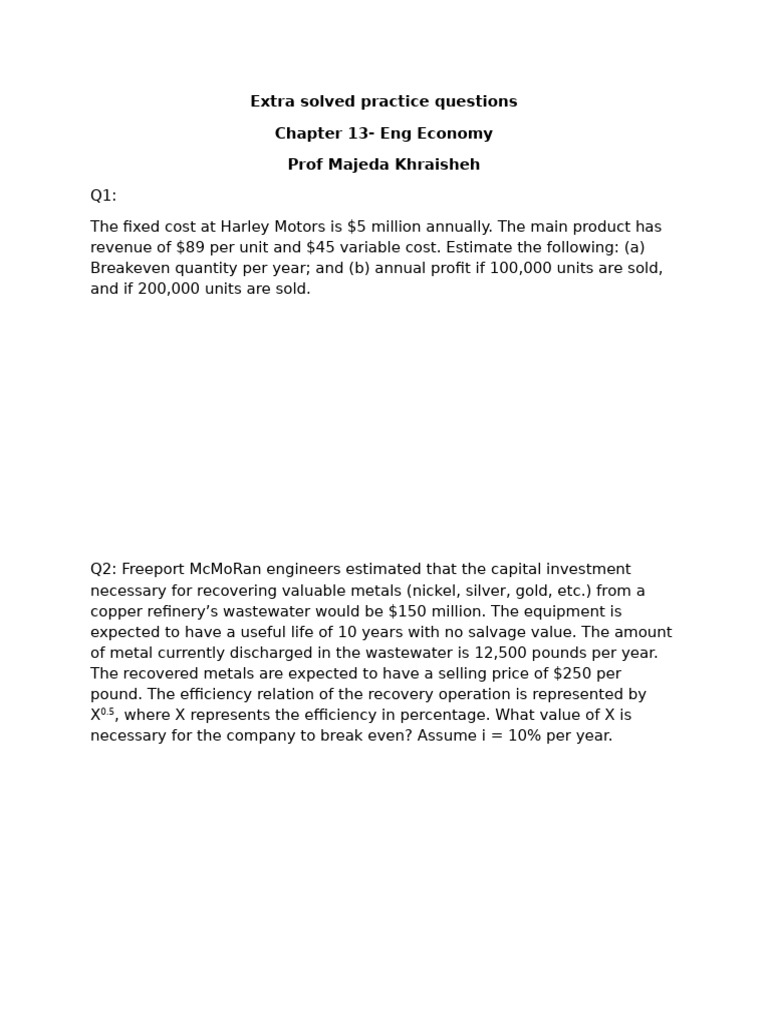 Chapter 13-Extra Practice Class Tutorial_Student Copy | PDF
