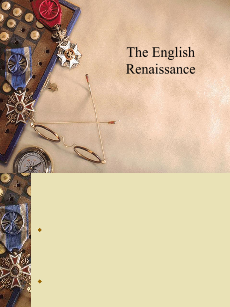 1-The English Renaissance-2-NR edited | PDF