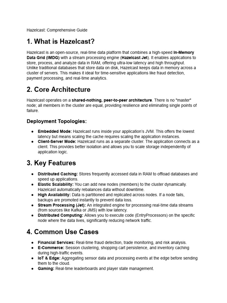Hazelcast Unknown Details | PDF | Computer Cluster | Computer Data Storage