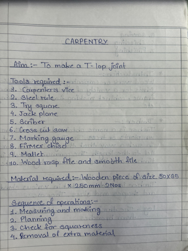 Carpentry Assignment I DME | PDF