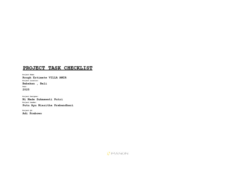 Cover Ceklist Amir | PDF