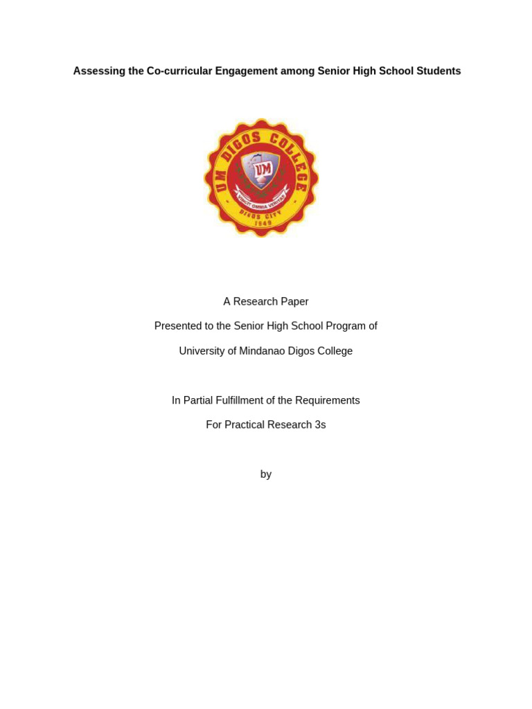 Assessing The Impact of Co Curricular Engagement Among Senior High ...