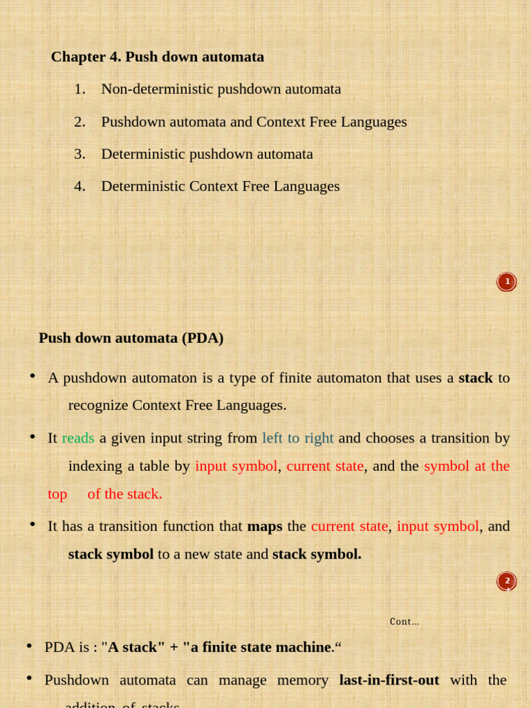 Understanding Pushdown Automata Basics | PDF | Automata Theory | Metalogic
