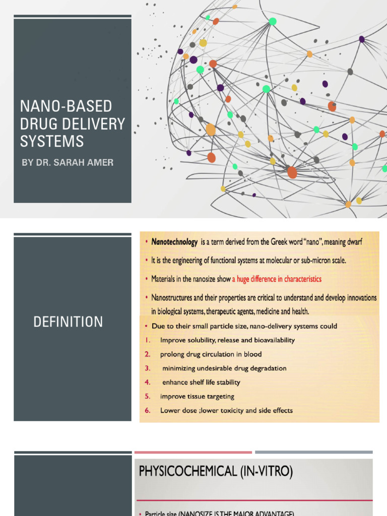 Nano-Based Drug Delivery Systems Guide | PDF