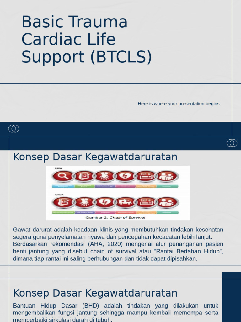 Basic Trauma Cardiac Life Support Guide | PDF | Medical Diagnosis ...