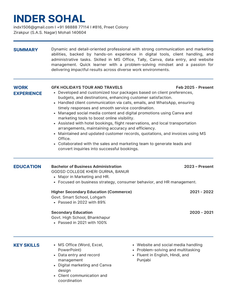 RESUME-3 | PDF | Marketing | Human Communication