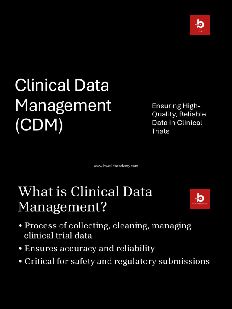 Clinical Data Management | PDF | Information Science | Data Management