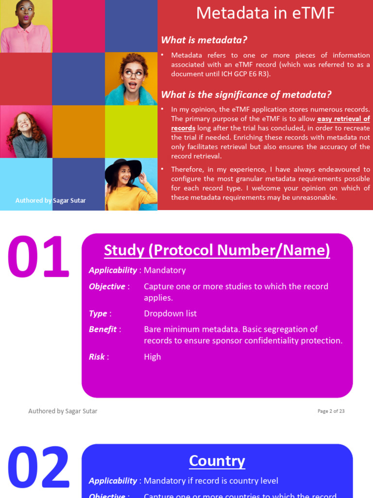 Metadata in ETMF - A Brief Analysis | PDF | Metadata | Information ...