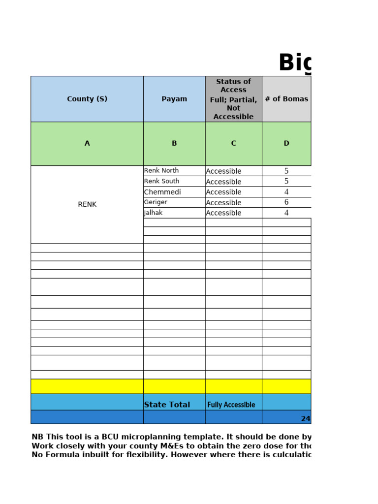 Big Catch Up County Microplanning Guide | PDF | Vaccination
