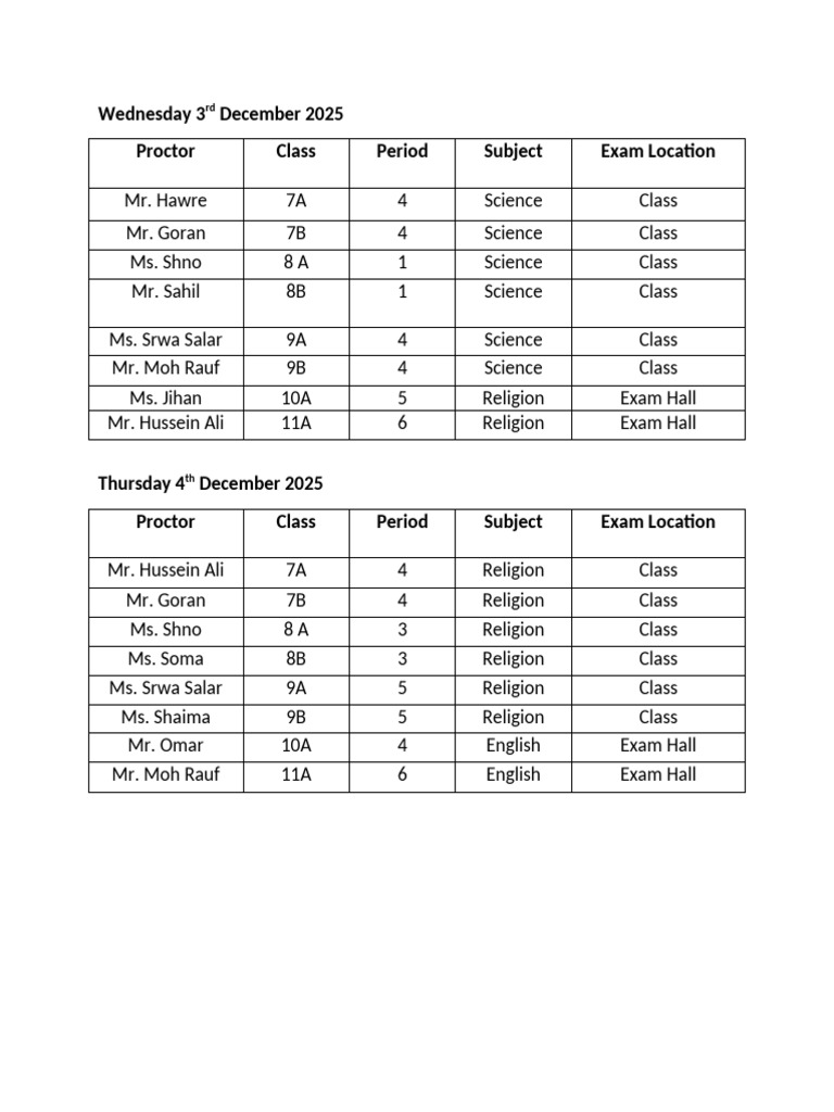 Wednesday & Thursday Exam Schedule_756e6004 a93a 4412 8836 624bd6a28ccf ...