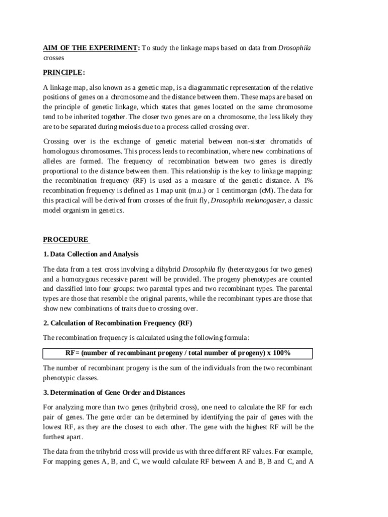 Linkage Mapping | PDF | Genetic Linkage | Genetic Recombination