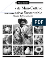 Manual de Capacitación - NIVEL BÁSICO - Método de Mini-Cultivo Biointensivo Sustentable