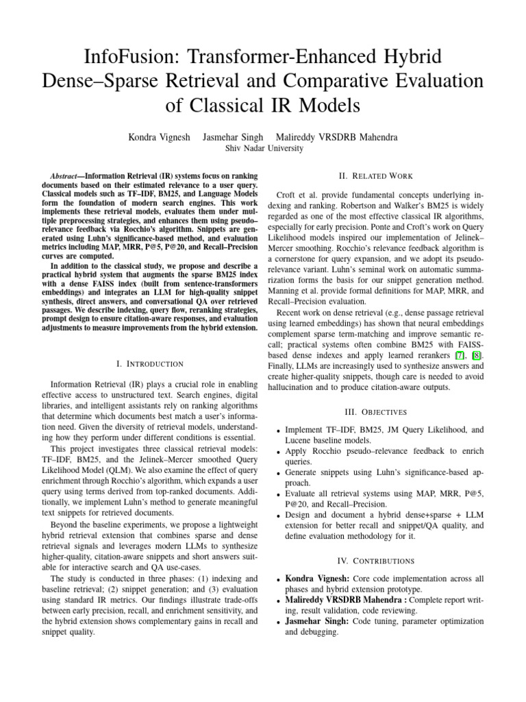 Ir Final Report | PDF | Information Retrieval | Computing